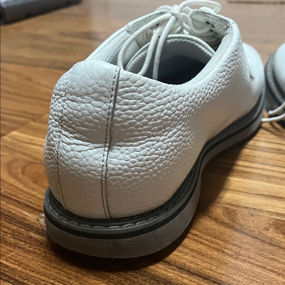 G-Fore Gavallanter White Leather Men's Spikeless Golf Shoes - Picture 5 of 15